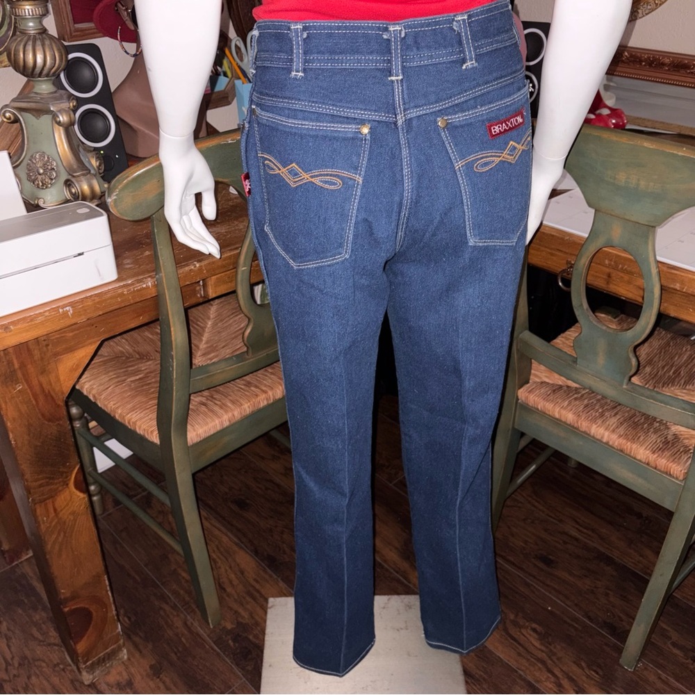 BRAXTON VINTAGE SZ 14 denim blue jeans western vibes, cowgirl